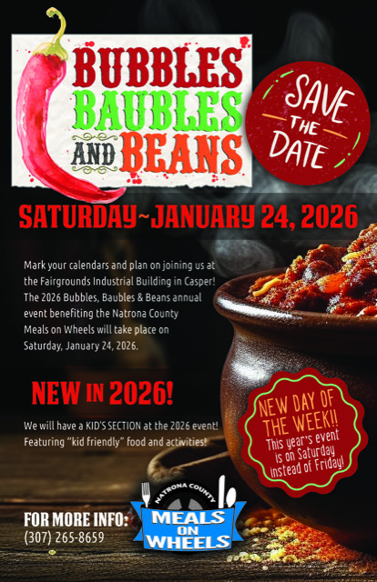 Save the date for Bubbles, Baubles and Beans January 24, 2026
